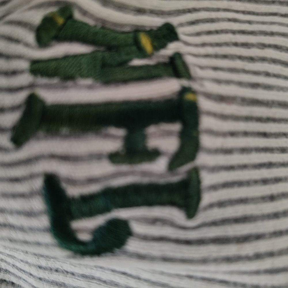 NFL Philadelphia Eagles Gray and White Striped Sweatshirt - Picture 3 of 3